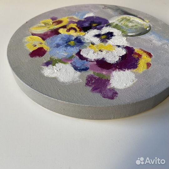 Картина маслом на холсте, Цветы