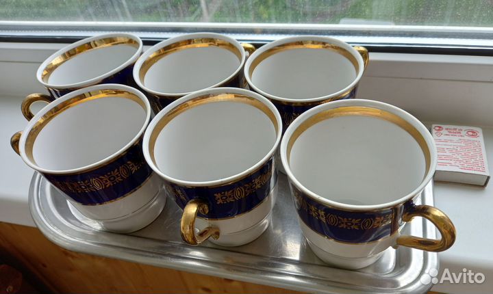 СССР Чайно-кофейные чашки. 6 шт. 
