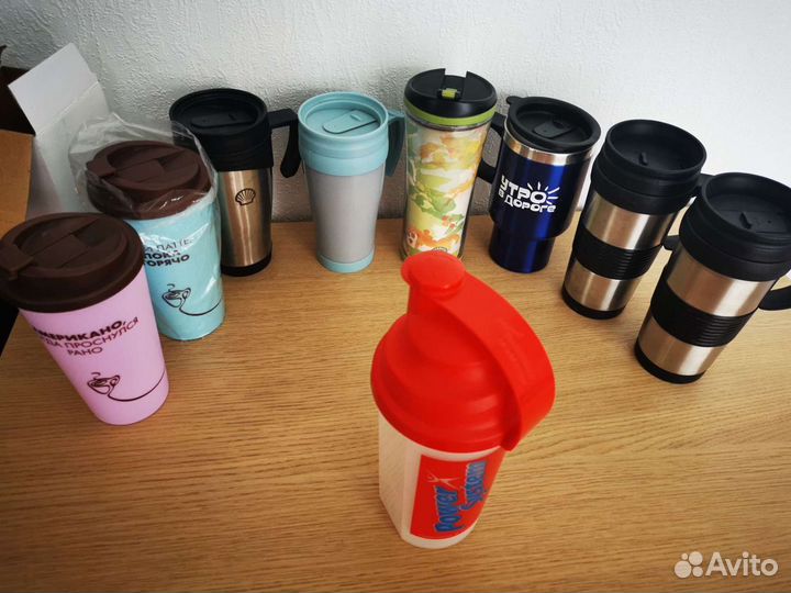 Термо кружки, набор 9шт