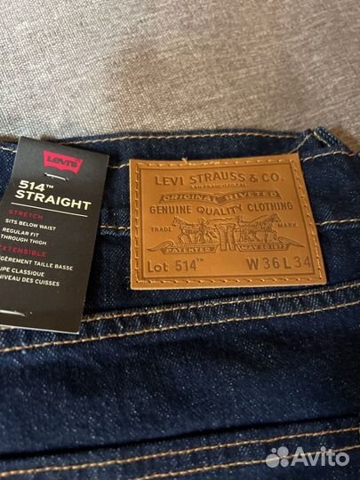 Мужские джинсы levis 514 оригинал