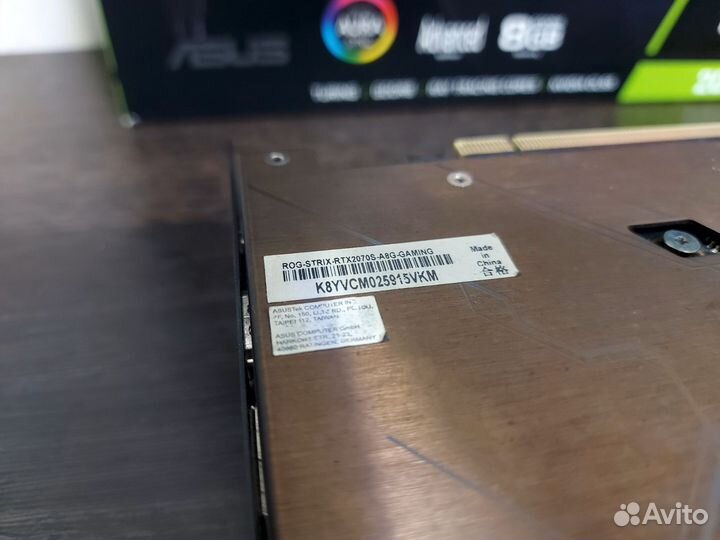 Видеокарта rtx 2070 super asus rog strix gaming