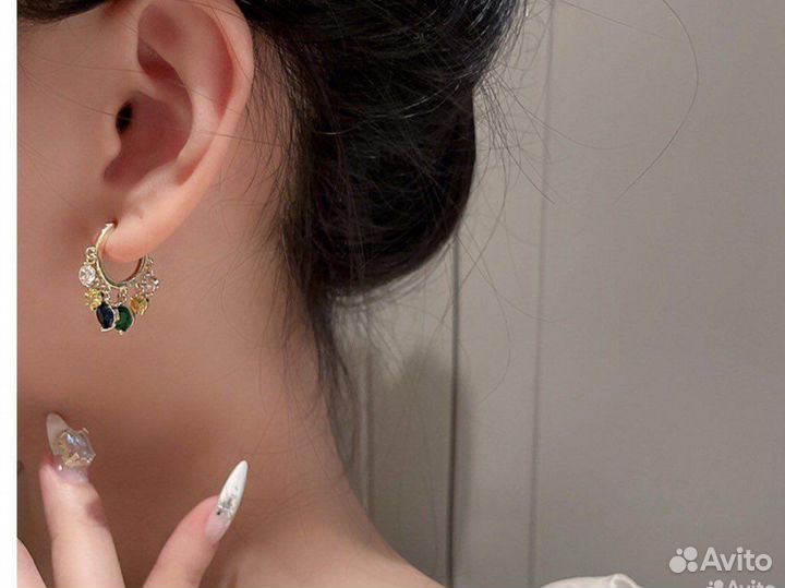 Серьги модные