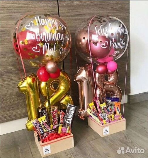 Воздушные шары, Шар баблс с наполнением