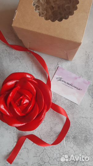 Аромасвеча Роза шкатулка