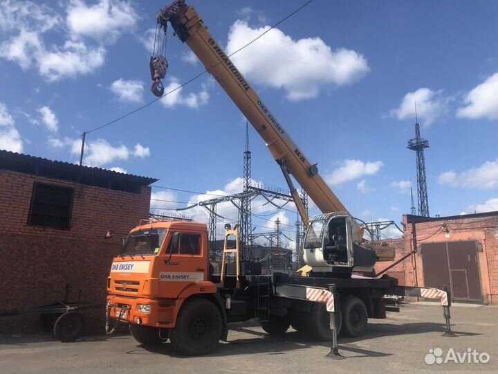 Аренда и услуги автокрана-вездехода, 25 т, 31 м