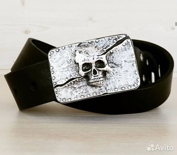 Мужской кожаный ремень ручной работы