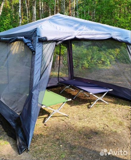 Туристическая походная раскладушка длиной 190 см