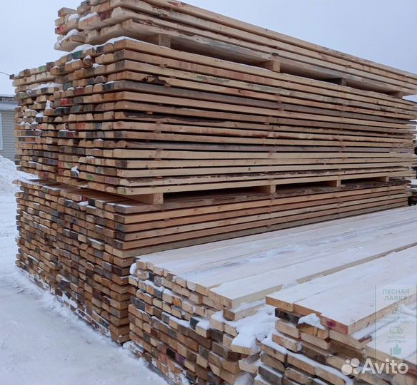 Доска обрезная 25х150х6000