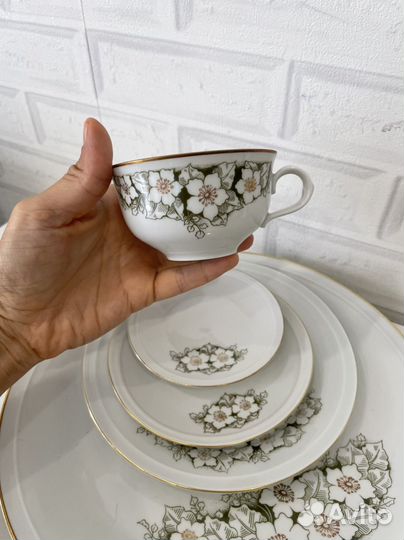 Сервиз чайный гдр винтаж фарфор