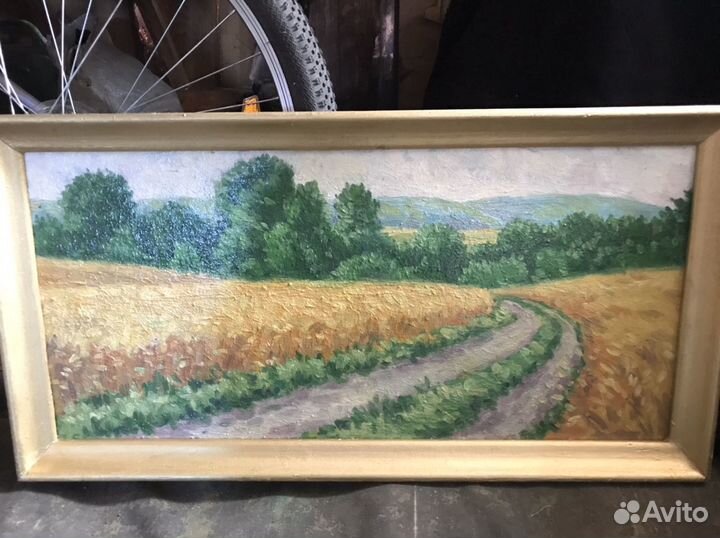 Картины написаны масляными красками, художником