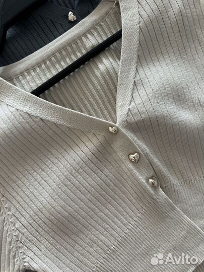 Кофта укороченная на пуговицах женская