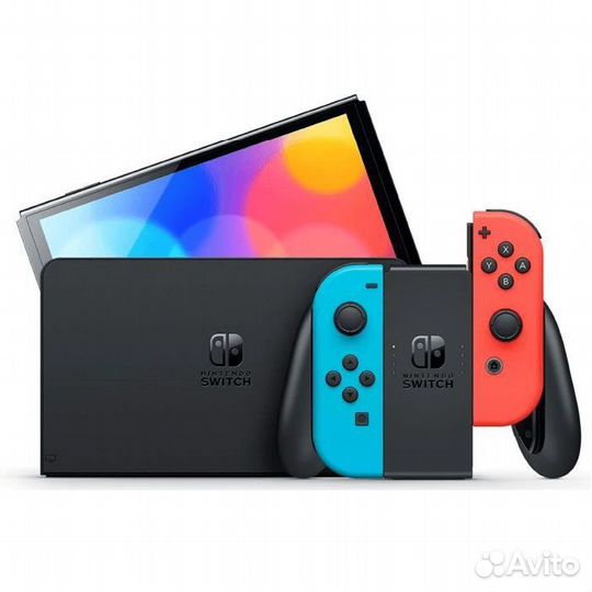 Nintendo Switch Oled +512GB Blue&Red (Новая)