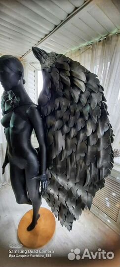 Крылья Малифисенты+посох