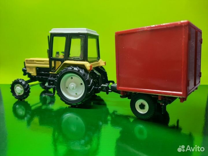 Модель Трактор мтз-82 Люкс с прицепом