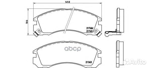 Колодки тормозные P54017