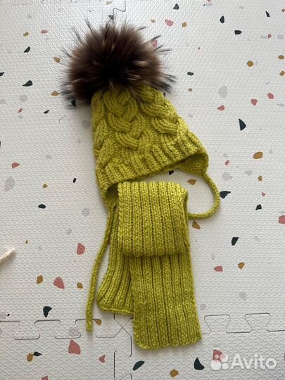 Шапка вязанная зимняя