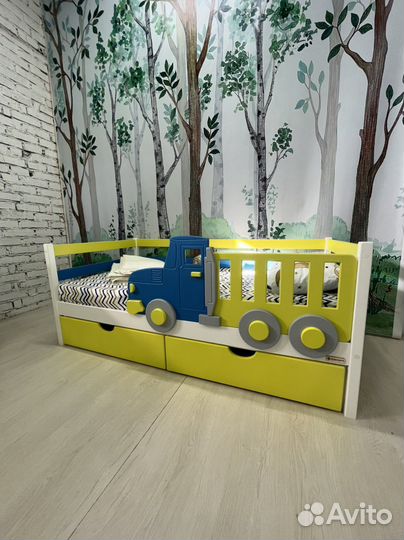 Кровать грузовичок единорог