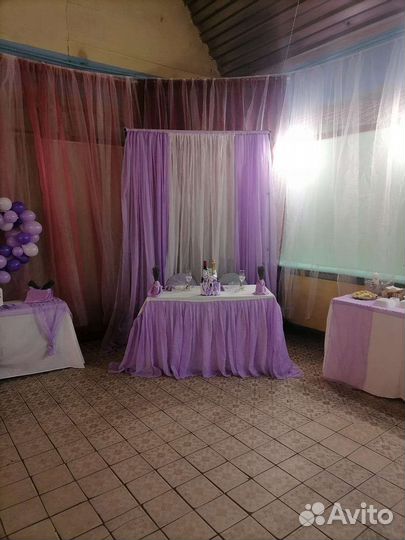 Свадебные украшения зала, украшение зала, декор