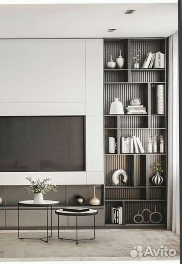 TV зона со шкафами с фабрики