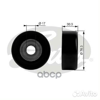Ролик обводной приводного ремня T38006 Gates
