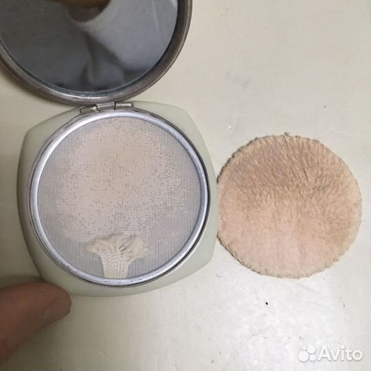 Ретро пудреница, мыльница, мыло