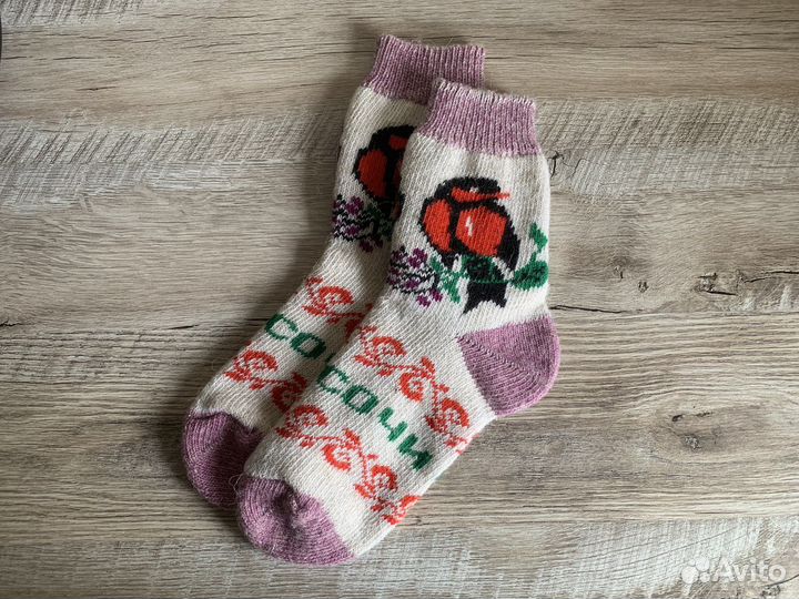 Шерстяные носки. Новогодние. 38-40