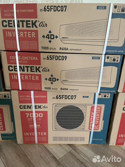 Сплит-система кондиционер Centek он-оф, инвертор
