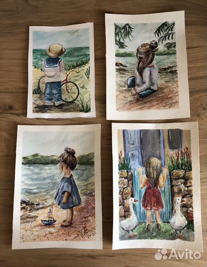 Акварельные рисунки