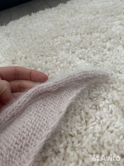 Вязаная косынка ангора