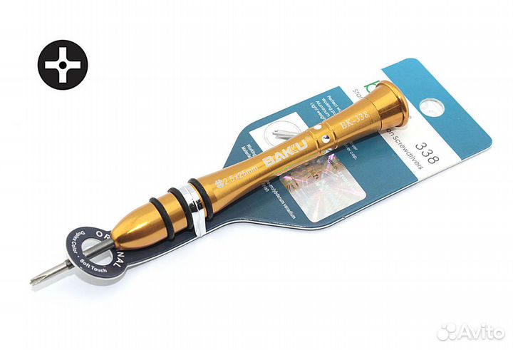 Baku BK-338 крестовая 2.5 со штырём для iPhone 7,8