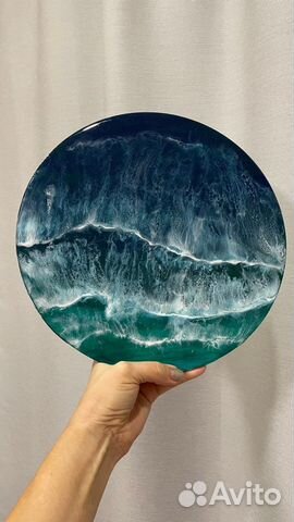 Картина из эпоксидной смолы море