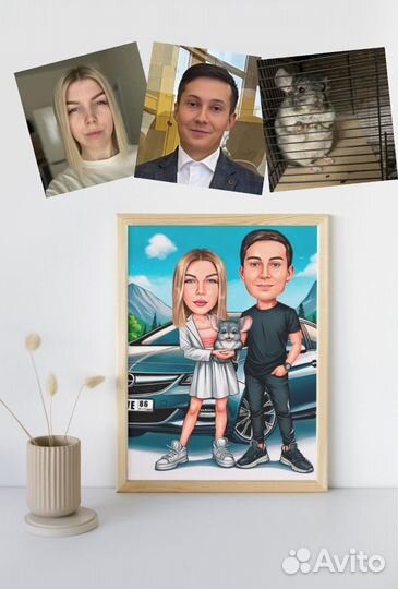 Портреты/шаржи на заказ по фото