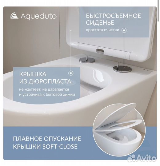 Унитаз подвесной новый