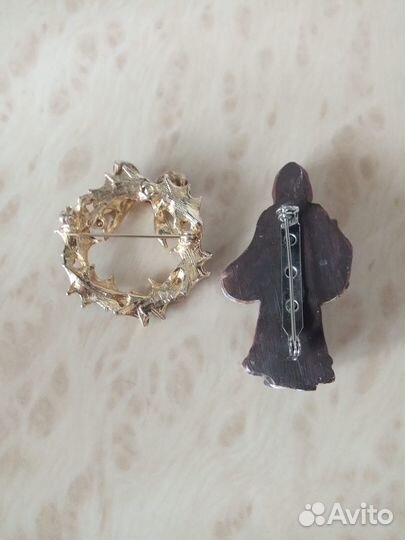 Винтажные новогодние броши США