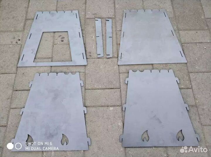 Печь походная для казана (казан-мангал)