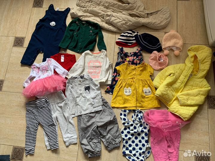 Большой пакет вещей для девочки с 6 месяцев