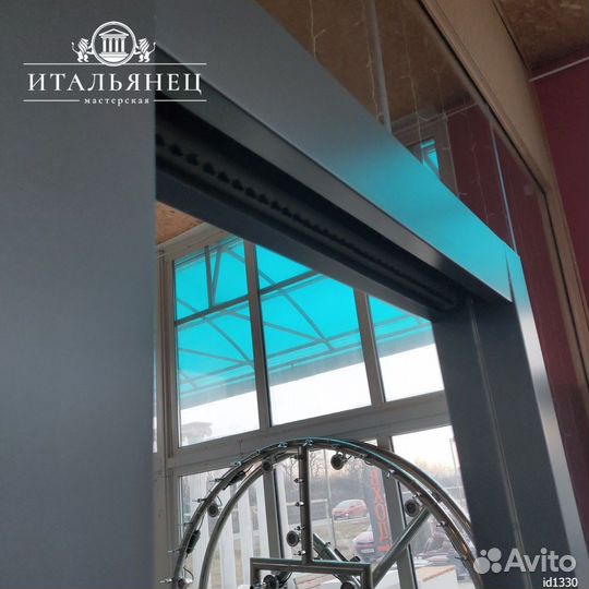 Напольный водопад-фонтан для дома Зеркало