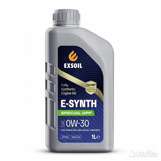 Моторное масло exsoil E-synth Special DPF 0W-30 1л