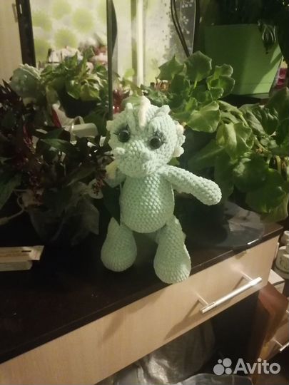Дракоша вязаная игрушка