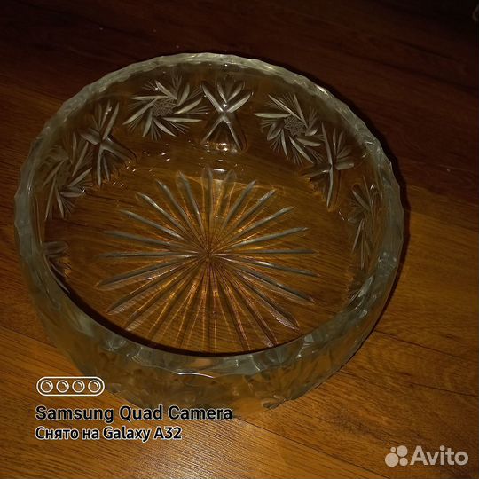 Хрустальные вазы салатники