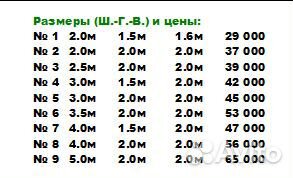 Вольер для овчарки 3х2х2м