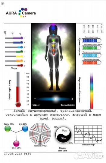Диагностика ауры (энергетического поля человека)
