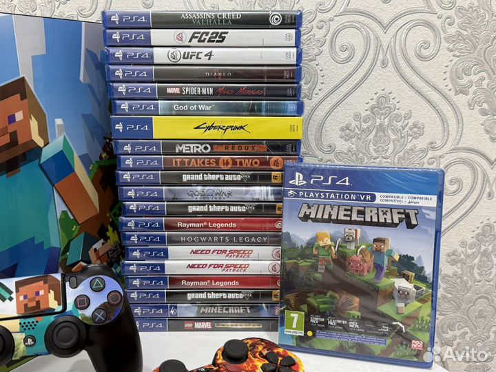 Sony PS4 Pro 1Tb 3 ревизия / Майнкрафт