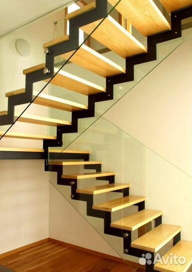 Лестница прямая под ключ