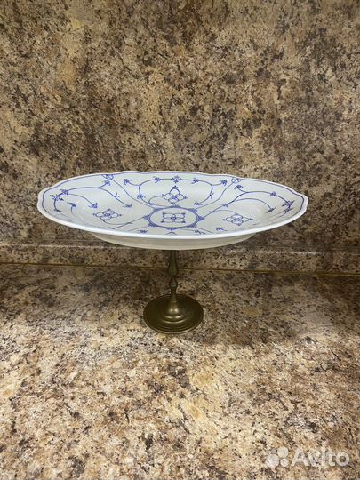 Винтаж: Ваза для фруктов индийский узор