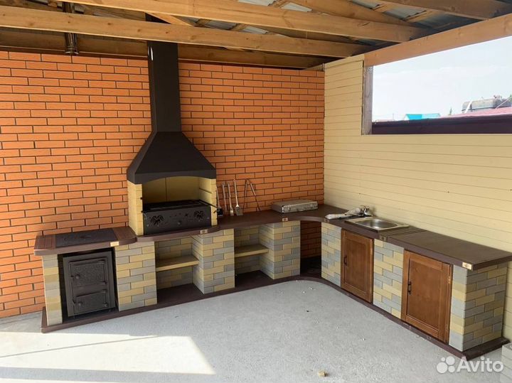 Уличные модульные барбекю зоны