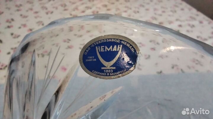 Ваза из свинцового хрусталя для сервировки стола