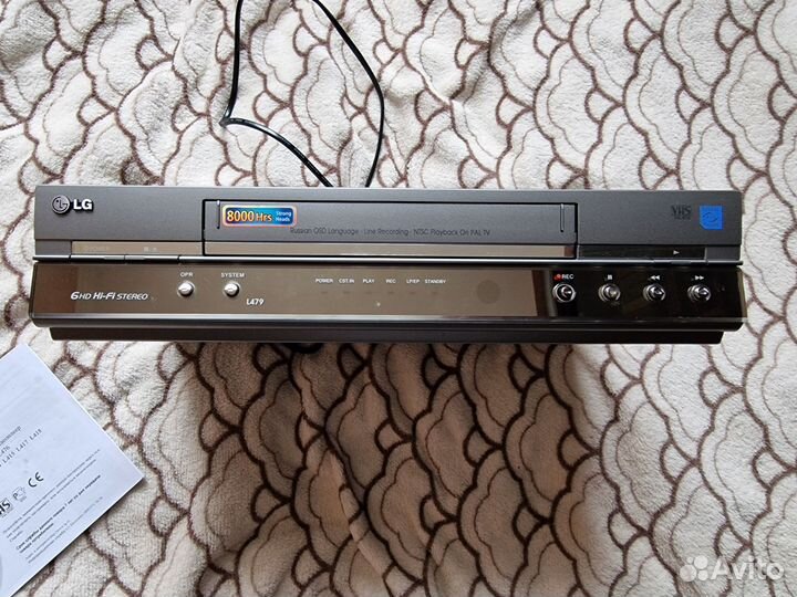 Видеомагнитофон LG модель L479