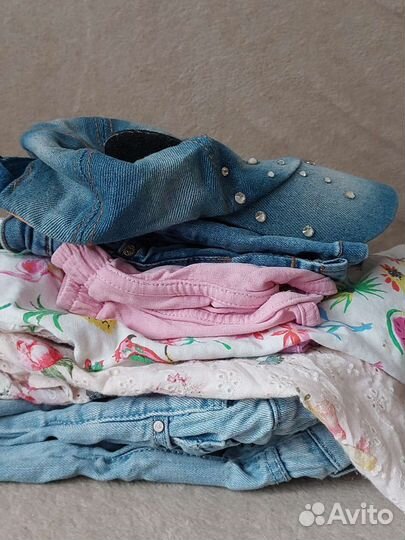Вещи летние пакетом на девочку 2-3 года 98 см