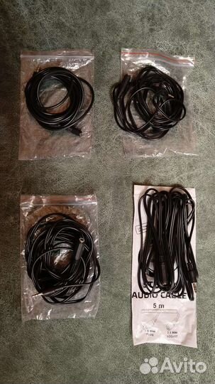 Кабель удлинитель Jack 3.5, 3м - 5м